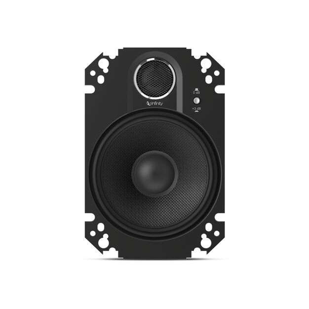 Kappa 462.11cfp - Black - 4" x 6", two-way, coaxial, custom-fit plate speaker system - Front