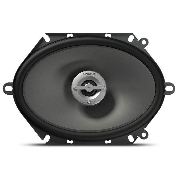Reference 8602cfx - Black - A 6" x 8" / 5" x 7" custom-fit, two-way, high-fidelity coaxial speaker with true 4-ohm technology - Front